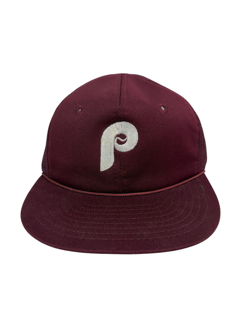 PHILADELPHIA PHILLIES VINTAGE 1980'S TWINS MESH SNAPBACK ADULT HAT M / L
