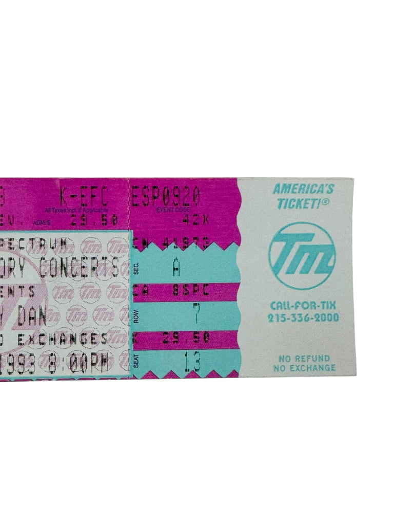STEELY DAN VINTAGE 1993 PHILADELPHIA SPECTRUM TICKET 9/20/93