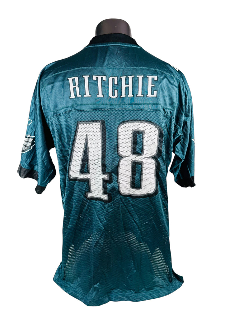 JON RITCHIE PHILADELPHIA EAGLES VINTAGE 2000'S REEBOK JERSEY ADULT XL