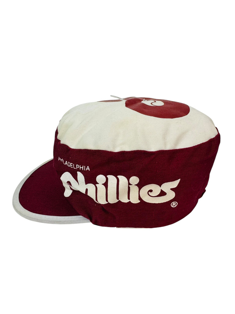 PHILADELPHIA PHILLIES VINTAGE 1990'S MLB PAINTER'S CAP ADULT HAT M / L