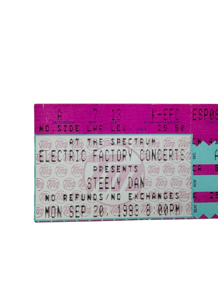 STEELY DAN VINTAGE 1993 PHILADELPHIA SPECTRUM TICKET 9/20/93
