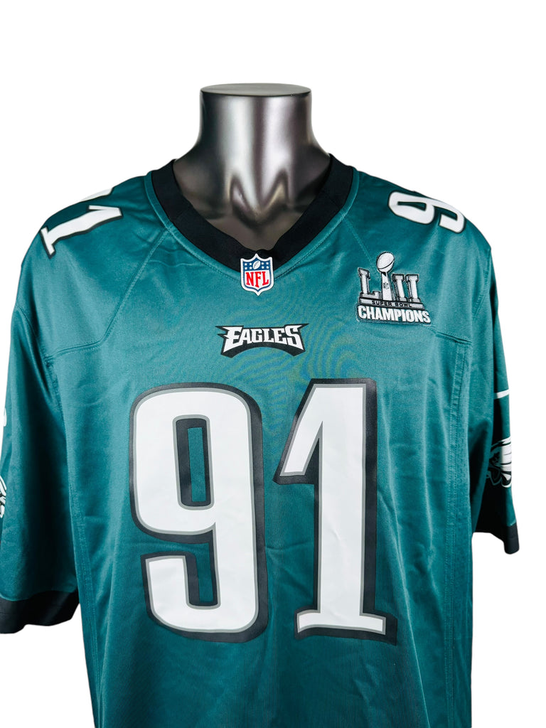 FLETCHER COX PHILADELPHIA EAGLES SUPER BOWL 52 LII CHAMPIONS NIKE ON FIELD JERSEY ADULT 3XL