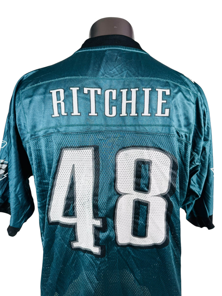 JON RITCHIE PHILADELPHIA EAGLES VINTAGE 2000'S REEBOK JERSEY ADULT XL