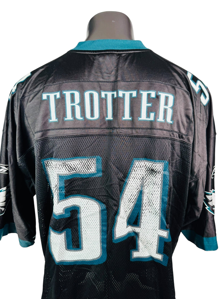 JEREMIAH TROTTER PHILADELPHIA EAGLES VINTAGE 2000'S REEBOK JERSEY ADULT 2XL
