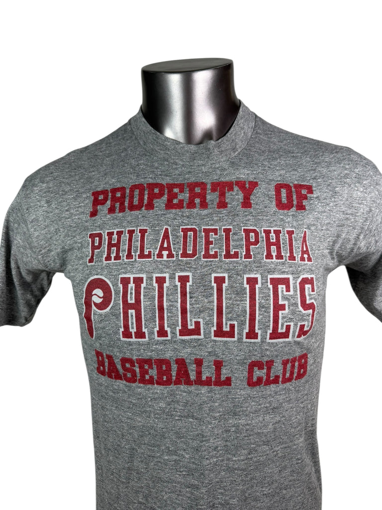 PHILADELPHIA PHILLIES VINTAGE 1980'S PROPERTY OF T-SHIRT ADULT SMALL