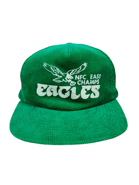 PHILADELPHIA EAGLES VINTAGE 1980'S NFC EAST CHAMPIONS CORDUROY SNAPBACK ADULT HAT
