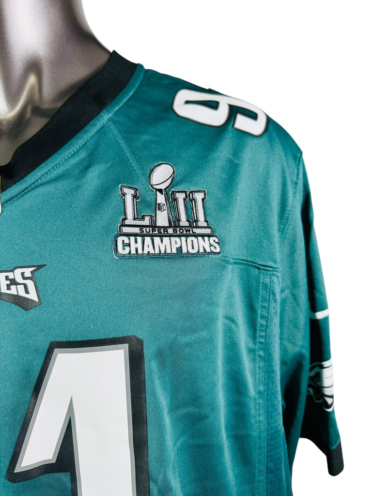 FLETCHER COX PHILADELPHIA EAGLES SUPER BOWL 52 LII CHAMPIONS NIKE ON FIELD JERSEY ADULT 3XL