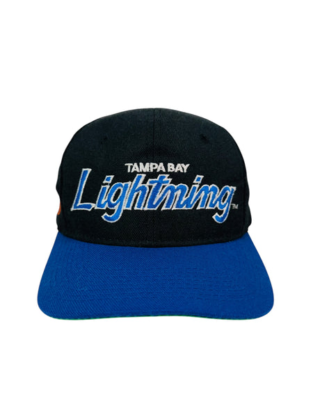 TAMPA BAY LIGHTNING VINTAGE 1990'S SPORTS SPECIALTIES SCRIPT SNAPBACK ADULT HAT