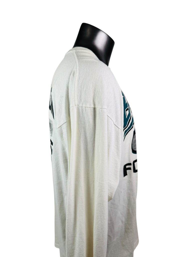PHILADELPHIA EAGLES VINTAGE 2003 FINAL GAME AT VETERANS STADIUM NFL LONG-SLEEVE T-SHIRT ADULT XL