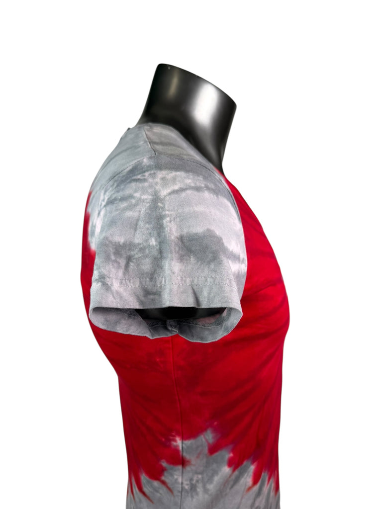 PHILADELPHIA PHILLIES VINTAGE 2000'S TIE DYE V-NECK LIQUID BLUE T-SHIRT WOMEN'S XL