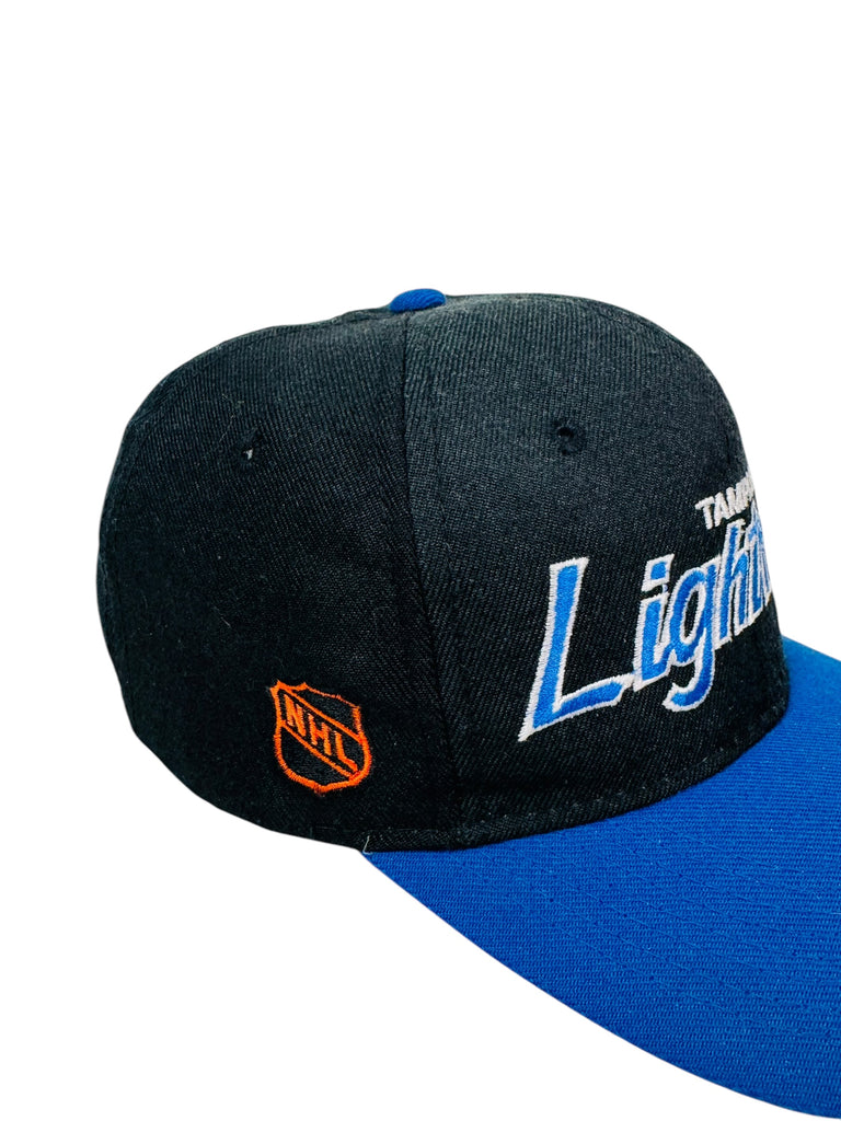 TAMPA BAY LIGHTNING VINTAGE 1990'S SPORTS SPECIALTIES SCRIPT SNAPBACK ADULT HAT