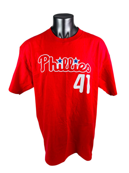 GAVIN FLOYD PHILADELPHIA PHILLIES VINTAGE 2000'S ADULT JERSEY T-SHIRT 2XL