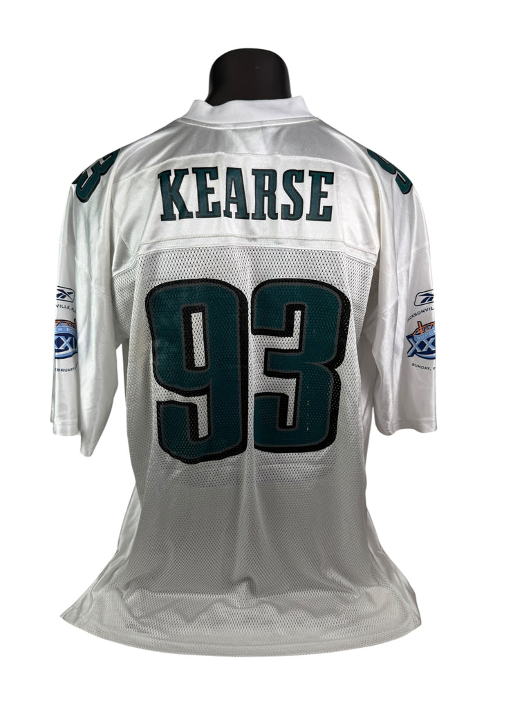 JAVON KEARSE PHILADELPHIA EAGLES VINTAGE 2004 SUPER BOWL XXXIX ADULT JERSEY 2XL