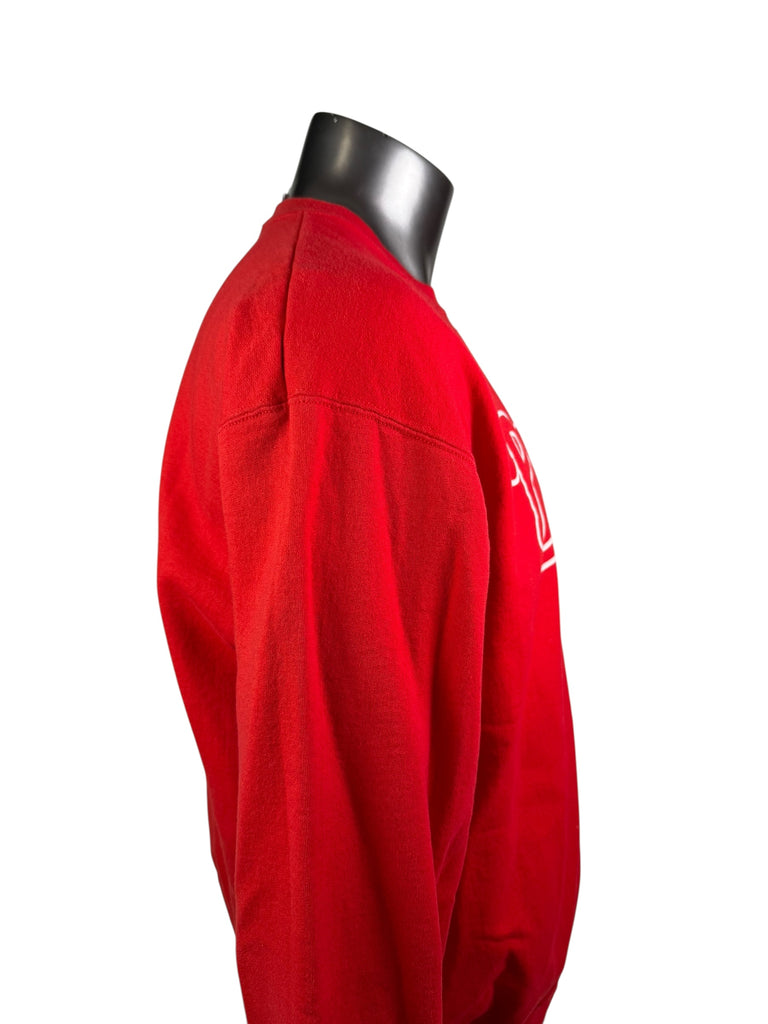 PHILADELPHIA PHILLIES VINTAGE 2000'S CREW-NECK MAJESTIC SWEATSHIRT ADULT LARGE