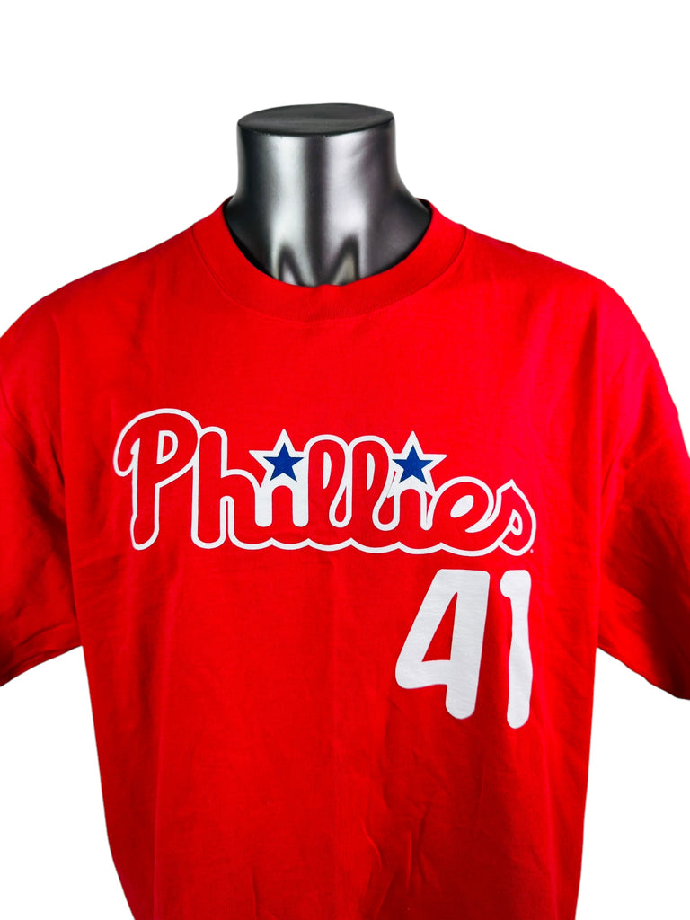 GAVIN FLOYD PHILADELPHIA PHILLIES VINTAGE 2000'S ADULT JERSEY T-SHIRT 2XL