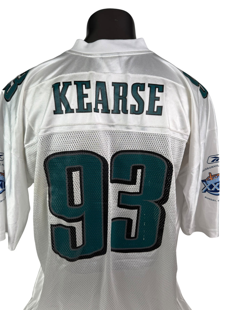 JAVON KEARSE PHILADELPHIA EAGLES VINTAGE 2004 SUPER BOWL XXXIX ADULT JERSEY 2XL