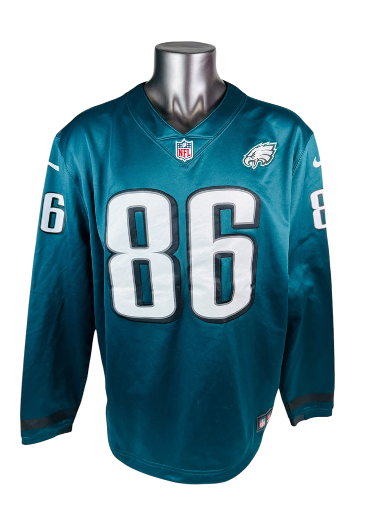 ZACH ERTZ PHILADELPHIA EAGLES NIKE TEAM APPAREL SWEATSHIRT V-NECK JERSEY ADULT 2XL