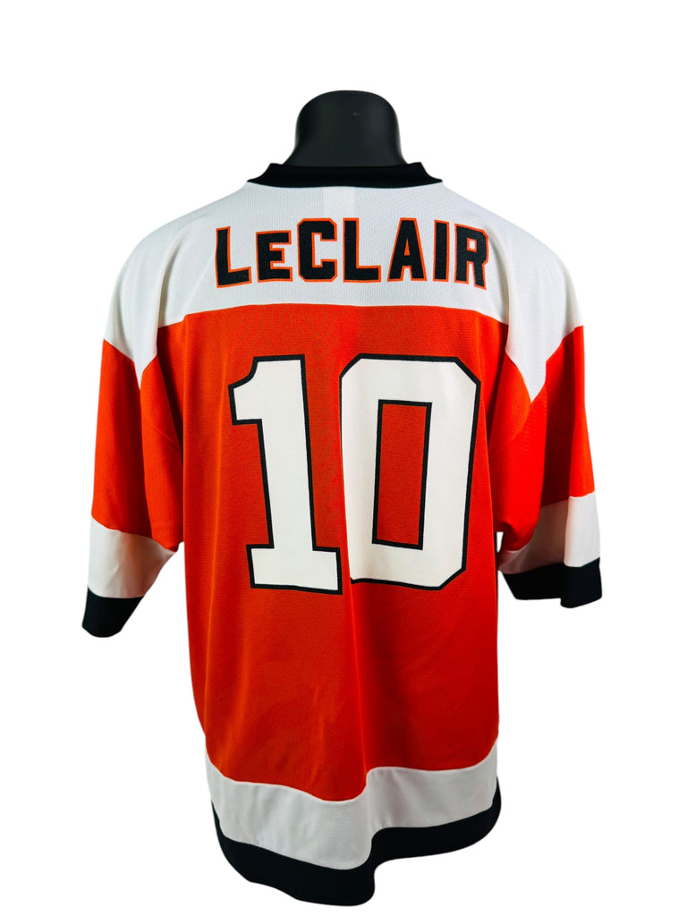 JOHN LECLAIR PHILADELPHIA FLYERS VINTAGE 1990'S LOGO 7 JERSEY ADULT XL