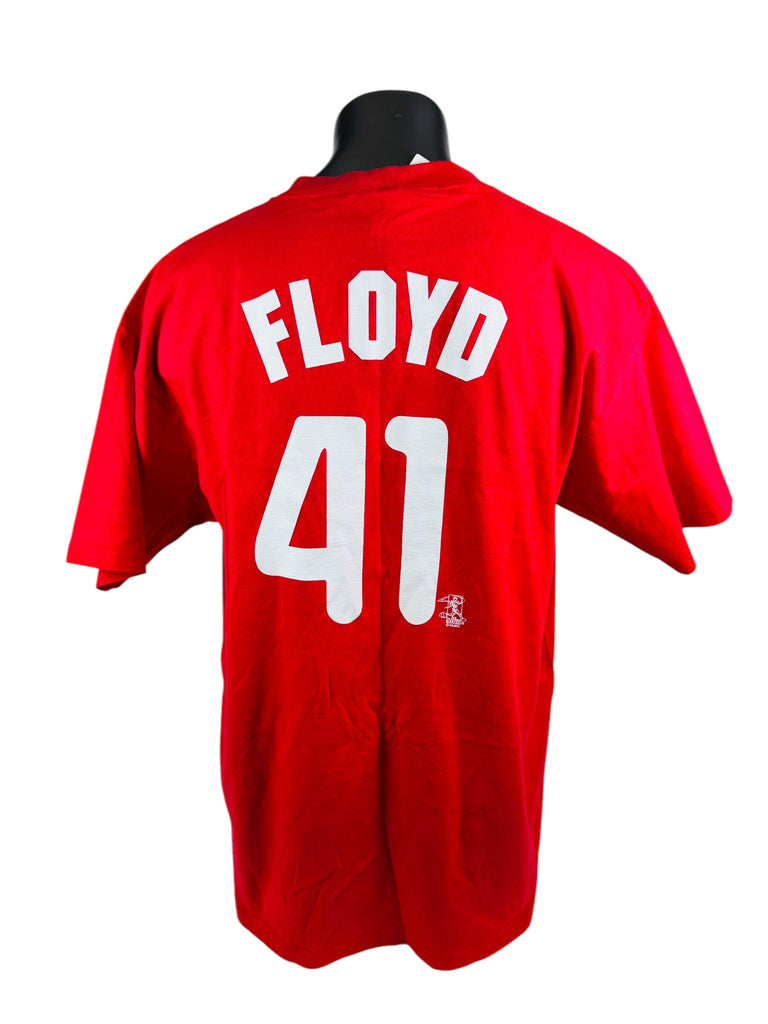 GAVIN FLOYD PHILADELPHIA PHILLIES VINTAGE 2000'S ADULT JERSEY T-SHIRT 2XL