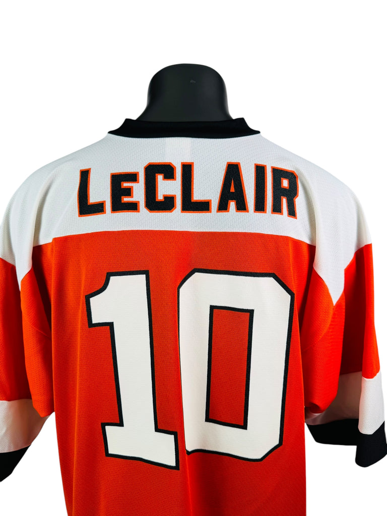 JOHN LECLAIR PHILADELPHIA FLYERS VINTAGE 1990'S LOGO 7 JERSEY ADULT XL