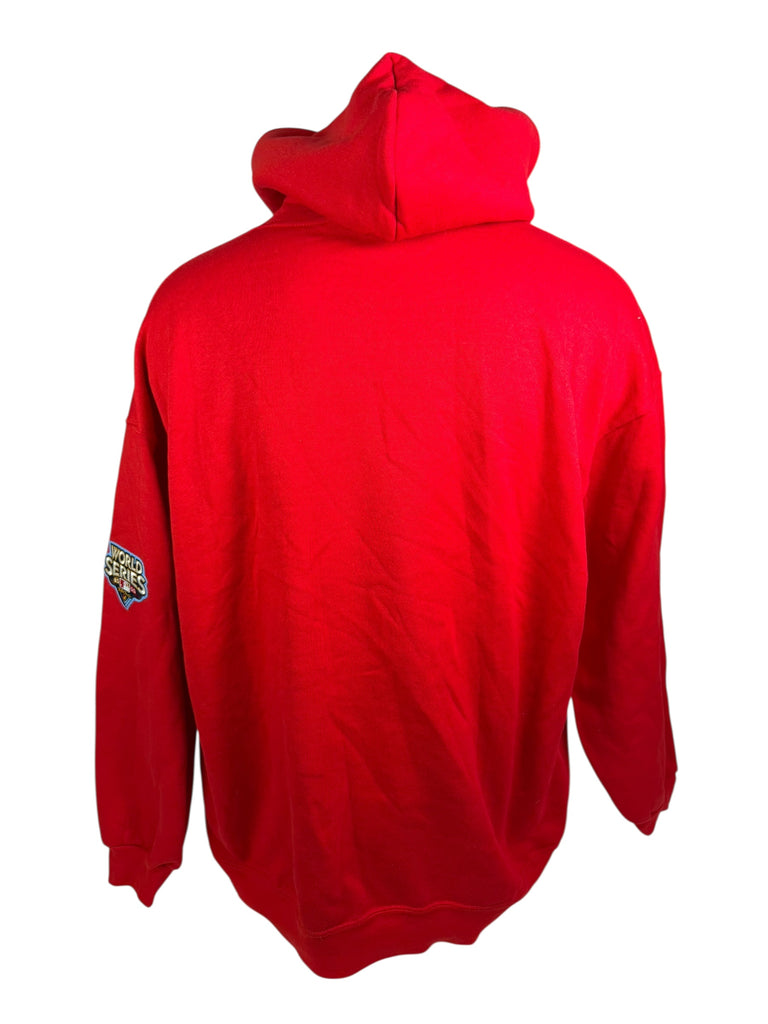 PHILADELPHIA PHILLIES VINTAGE 2009 WORLD SERIES CHAMPIONS MAJESTIC HOODIE SWEATSHIRT ADULT 2XL
