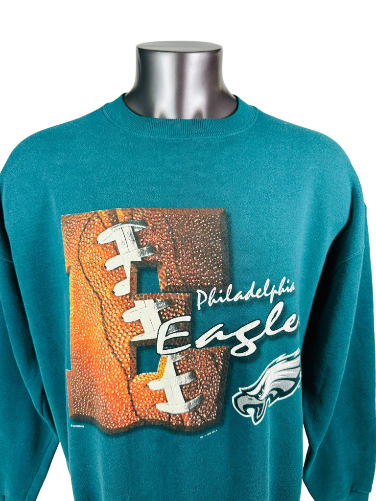 PHILADELPHIA EAGLES VINTAGE 1990'S NUTMEG NFL CREW SWEATSHIRT ADULT XL