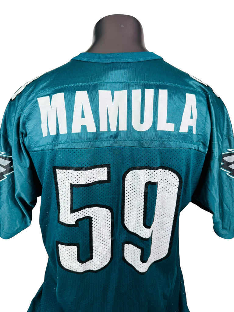 MIKE MAMULA PHILADELPHIA EAGLES VINTAGE 1990'S CHAMPION ADULT JERSEY 48