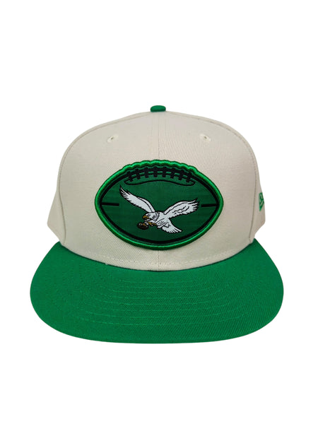 PHILADELPHIA EAGLES TEAM ISSUED KELLY GREEN NEW ERA SNAPBACK ADULT HAT