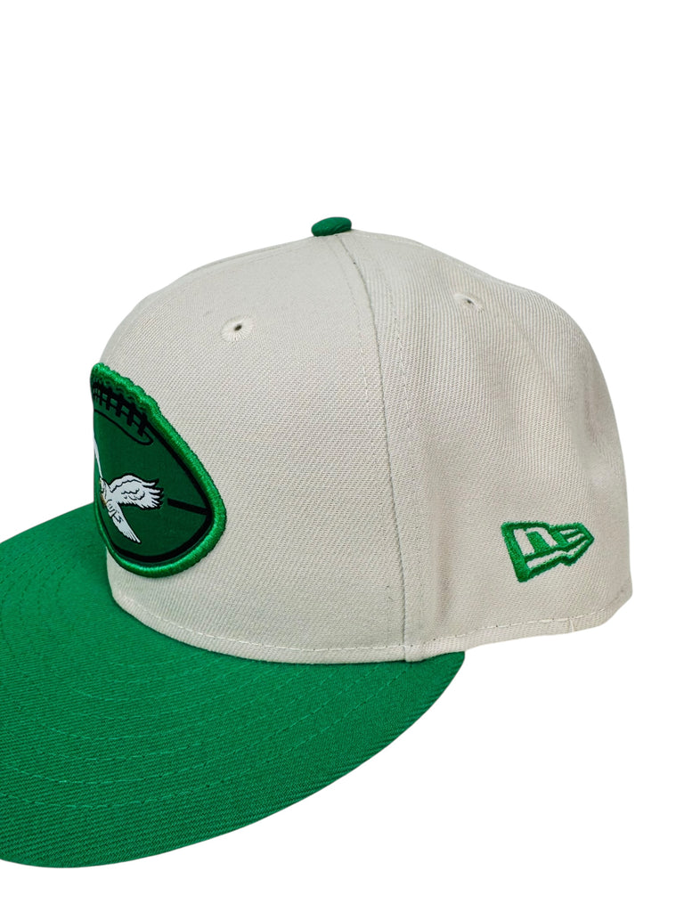PHILADELPHIA EAGLES TEAM ISSUED KELLY GREEN NEW ERA SNAPBACK ADULT HAT
