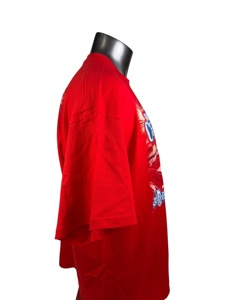 PHILADELPHIA PHILLIES VINTAGE 2008 WORLD SERIES CHAMPIONS T-SHIRT ADULT 2XL
