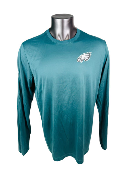 PHILADELPHIA EAGLES TEAM ISSUED NIKE DRI-FIT LONG-SLEEVE SHIRT ADULT XL