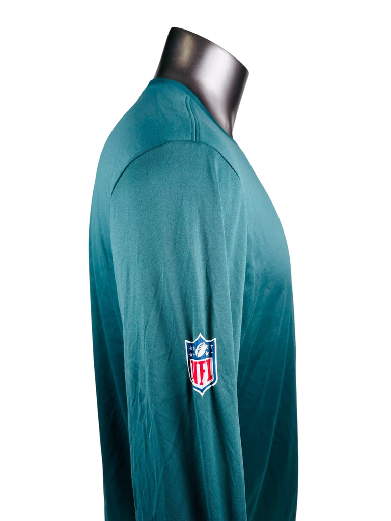 PHILADELPHIA EAGLES TEAM ISSUED NIKE DRI-FIT LONG-SLEEVE SHIRT ADULT XL