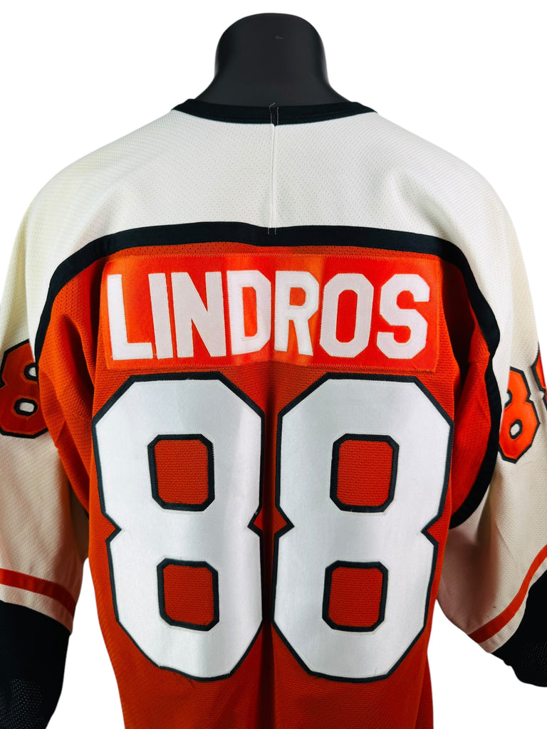 ERIC LINDROS PHILADELPHIA FLYERS VINTAGE 1990'S CCM AUTHENTIC JERSEY ADULT XL