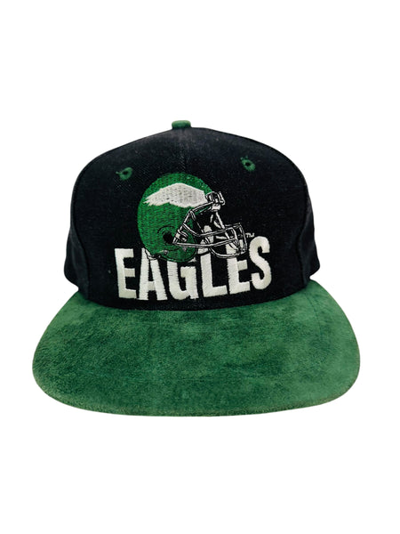 PHILADELPHIA EAGLES VINTAGE 1990'S TEAM NFL SUEDE  SNAPBACK ADULT HAT