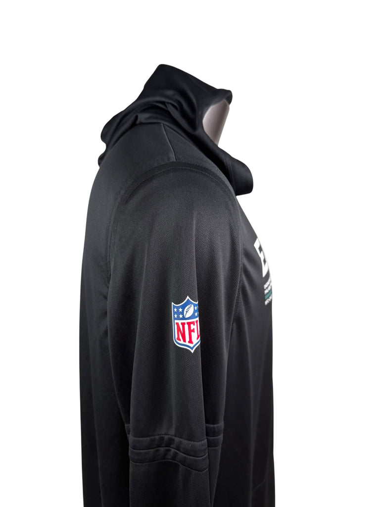 PHILADELPHIA EAGLES TEAM ISSUED NIKE DRI-FIT LONG-SLEEVE HOODIE SHIRT ADULT XL