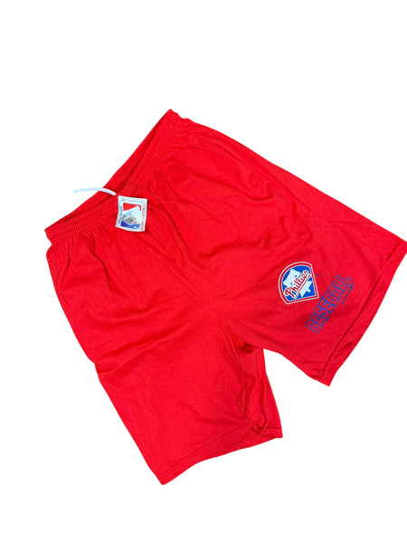 PHILADELPHIA PHILLIES VINTAGE 1990'S MLB ARTEX DRAWSTRING SHORTS ADULT LARGE