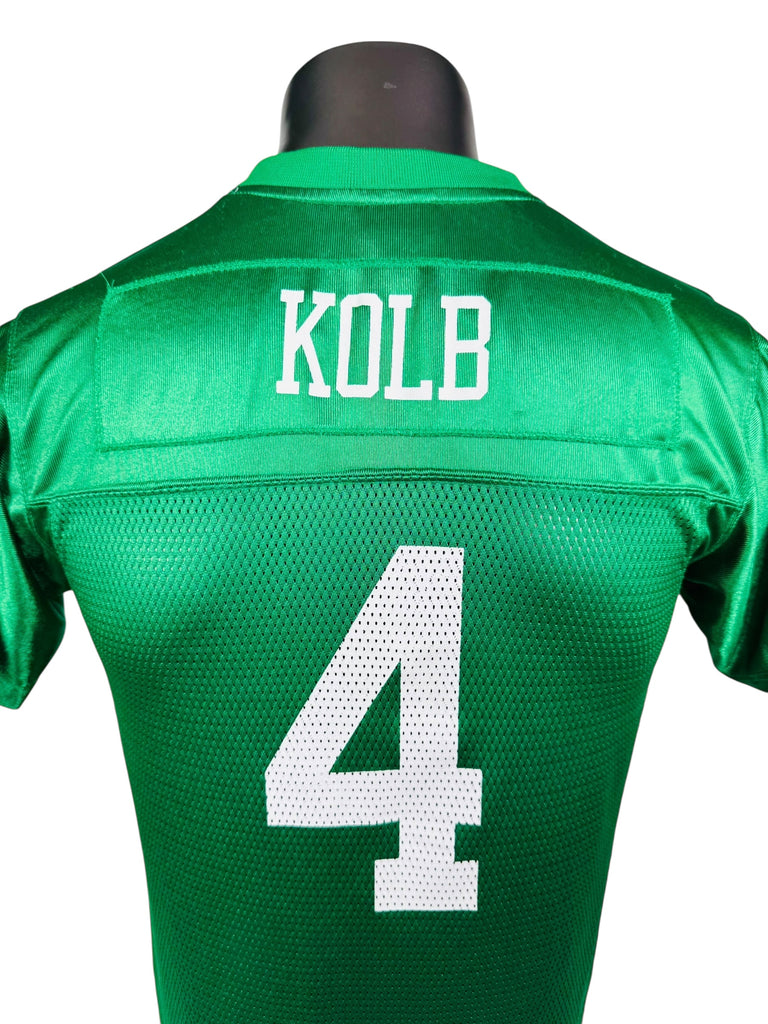 KEVIN KOLB PHILADELPHIA EAGLES VINTAGE 2010 50TH ANNIVERSARY KELLY GREEN REEBOK JERSEY YOUTH LARGE