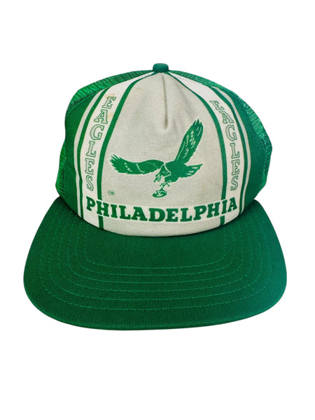 PHILADELPHIA EAGLES VINTAGE 1980'S NEW ERA MESH SNAPBACK ADULT HAT M / L