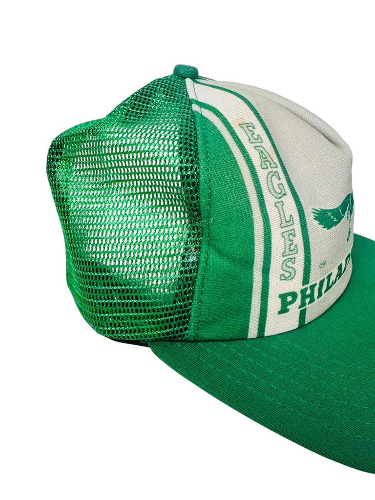 PHILADELPHIA EAGLES VINTAGE 1980'S NEW ERA MESH SNAPBACK ADULT HAT M / L