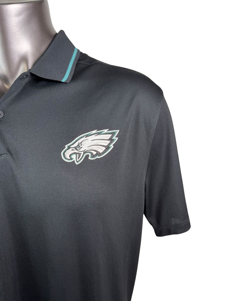 PHILADELPHIA EAGLES TEAM ISSUED NIKE DRI-FIT GOLF SHIRT ADULT XL