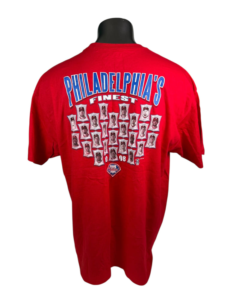 PHILADELPHIA PHILLIES VINTAGE 2008 WORLD SERIES CHAMPIONS NIKE T-SHIRT ADULT 2XL