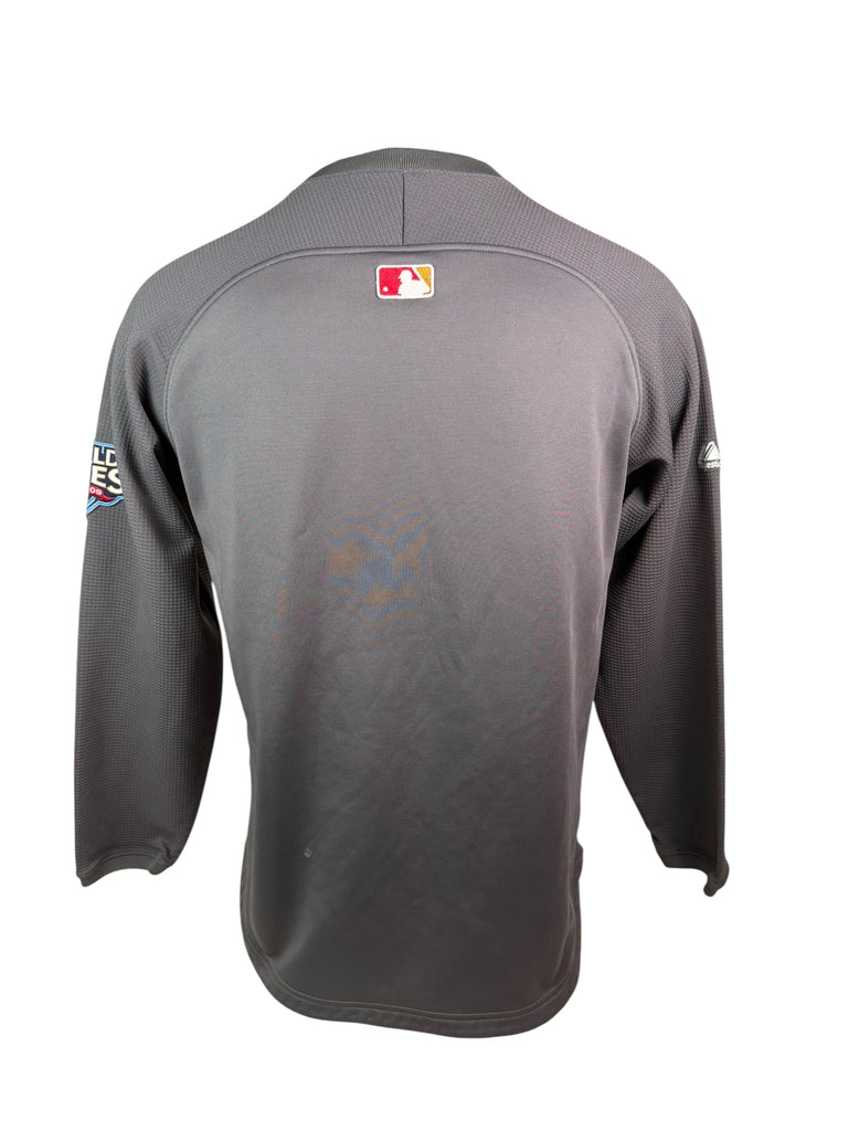 PHILADELPHIA PHILLIES VINTAGE 2009 WORLD SERIES MAJESTIC CREW PULL-OVER SWEATSHIRT ADULT MEDIUM