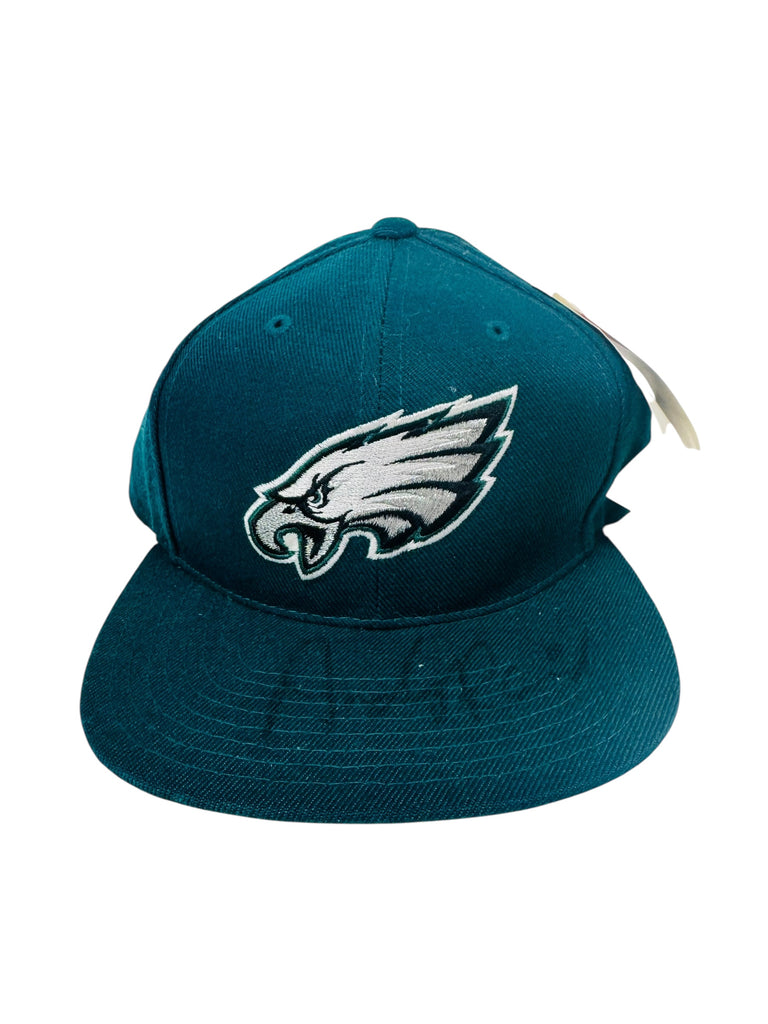 ANDY REID PHILADELPHIA EAGLES VINTAGE 2000'S AMERICAN NEEDLE SIGNED SNAPBACK ADULT HAT
