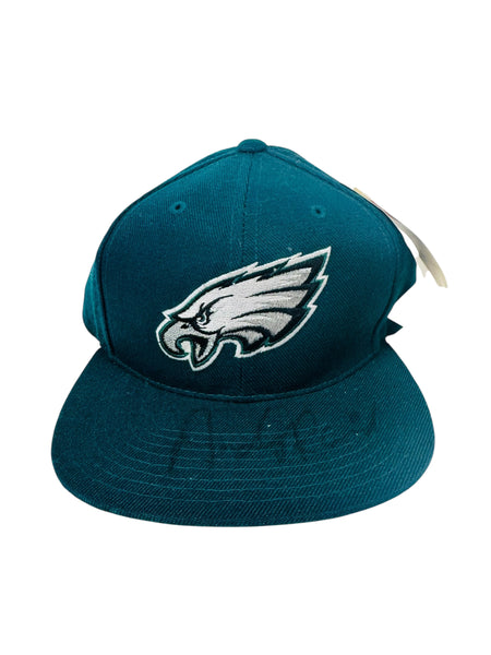 ANDY REID PHILADELPHIA EAGLES VINTAGE 2000'S AMERICAN NEEDLE SIGNED SNAPBACK ADULT HAT