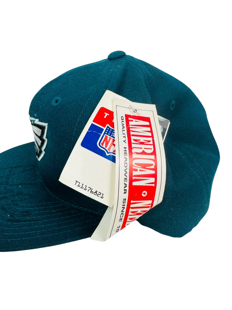ANDY REID PHILADELPHIA EAGLES VINTAGE 2000'S AMERICAN NEEDLE SIGNED SNAPBACK ADULT HAT