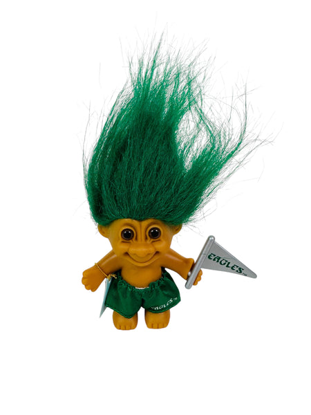 PHILADELPHIA EAGLES VINTAGE 1990'S RUSS GOOD LUCK TROLL FIGURINE