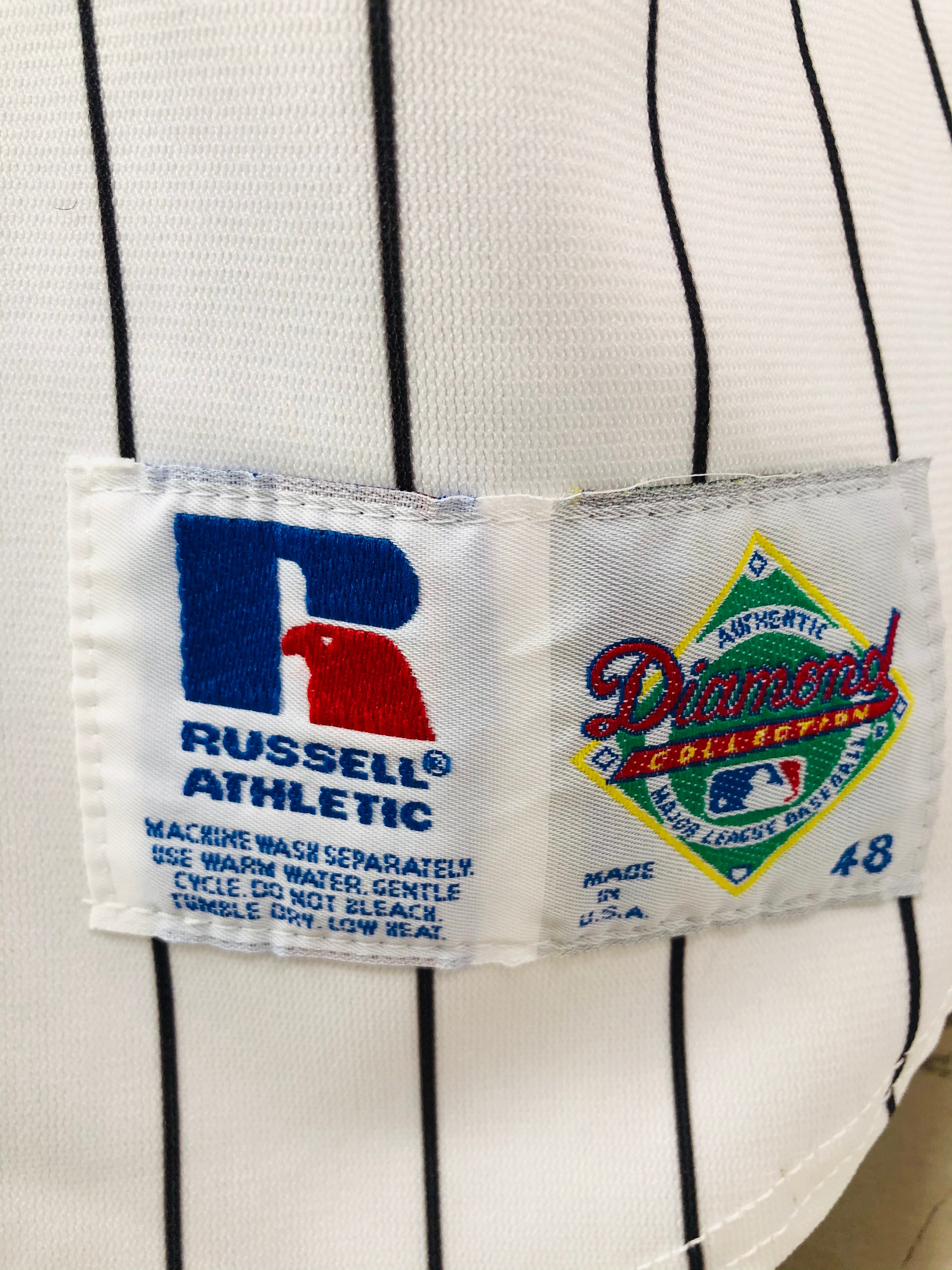 New York Yankees 1998 World Series Russell Athletic Jersey Size 44 Away  Jersey