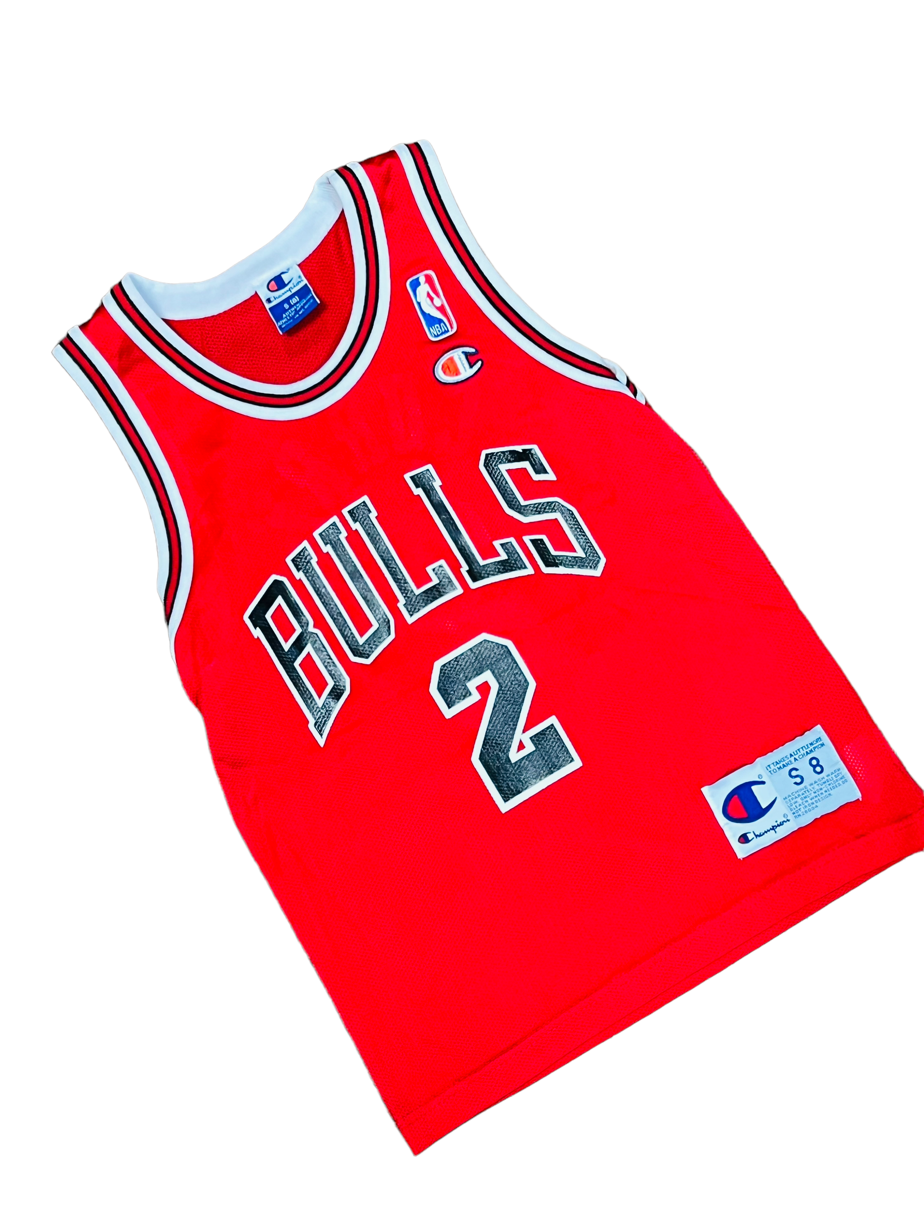EDDIE CURRY CHICAGO BULLS VINTAGE 2000'S CHAMPION JERSEY YOUTH