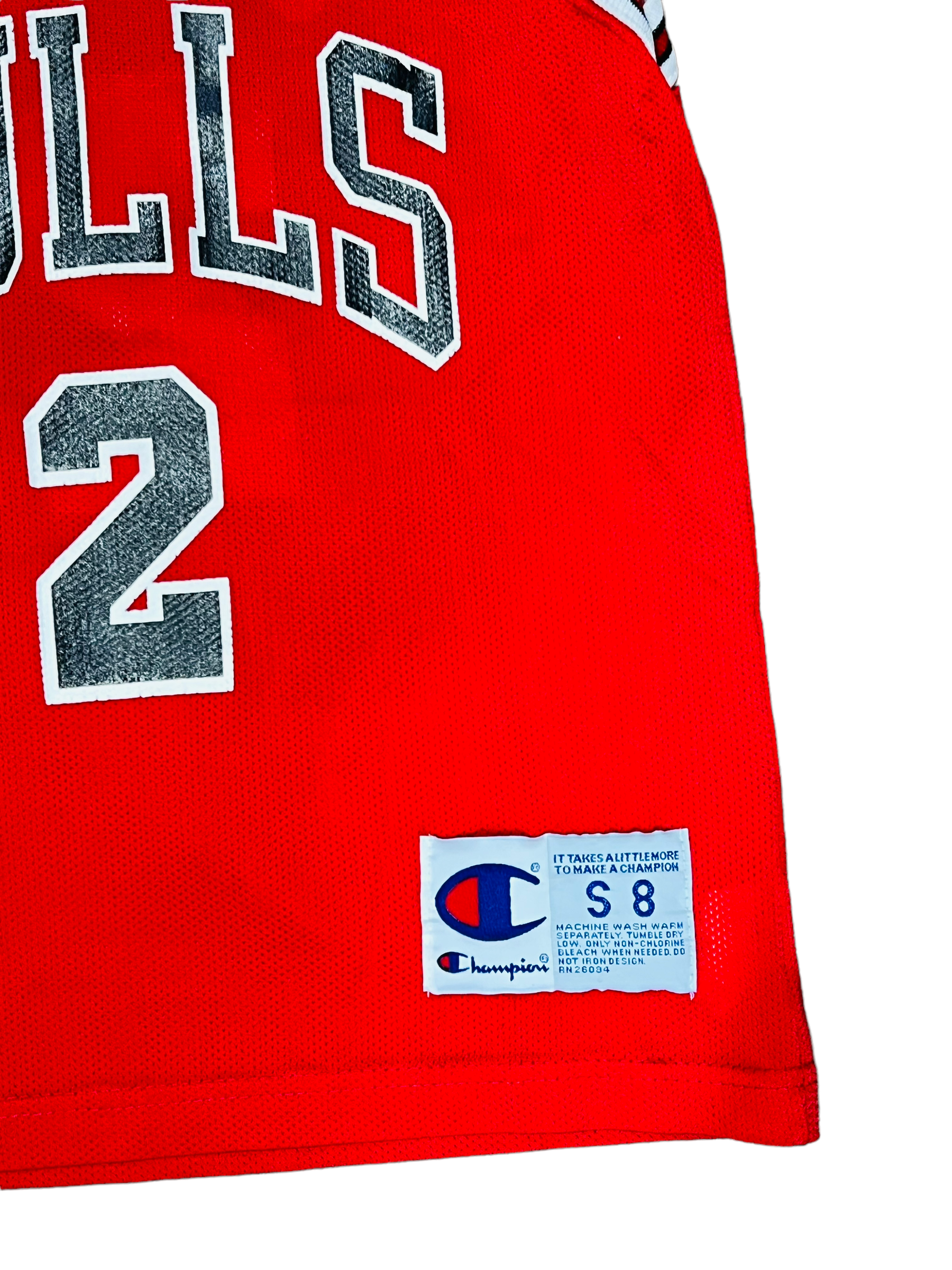 EDDIE CURRY CHICAGO BULLS VINTAGE 2000'S CHAMPION JERSEY YOUTH SMALL -  Bucks County Baseball Co.