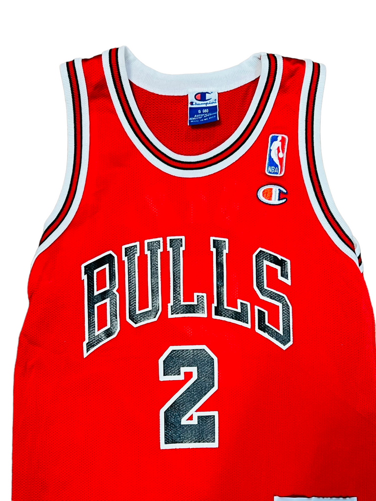 EDDIE CURRY CHICAGO BULLS VINTAGE 2000 S CHAMPION JERSEY YOUTH SMALL Bucks County Baseball Co